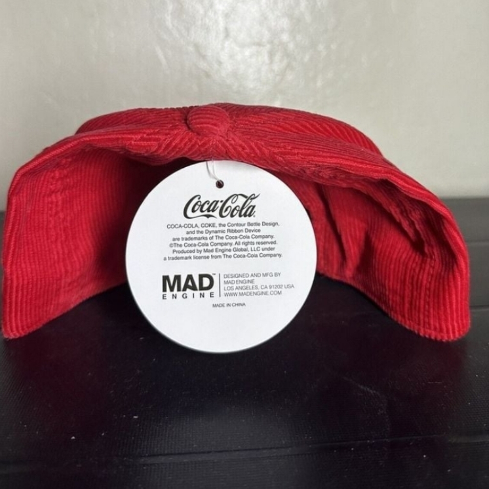 NWT Unisex Coca-Cola MAD Engine Corduroy Snapback Cap - Picture 6 of 6